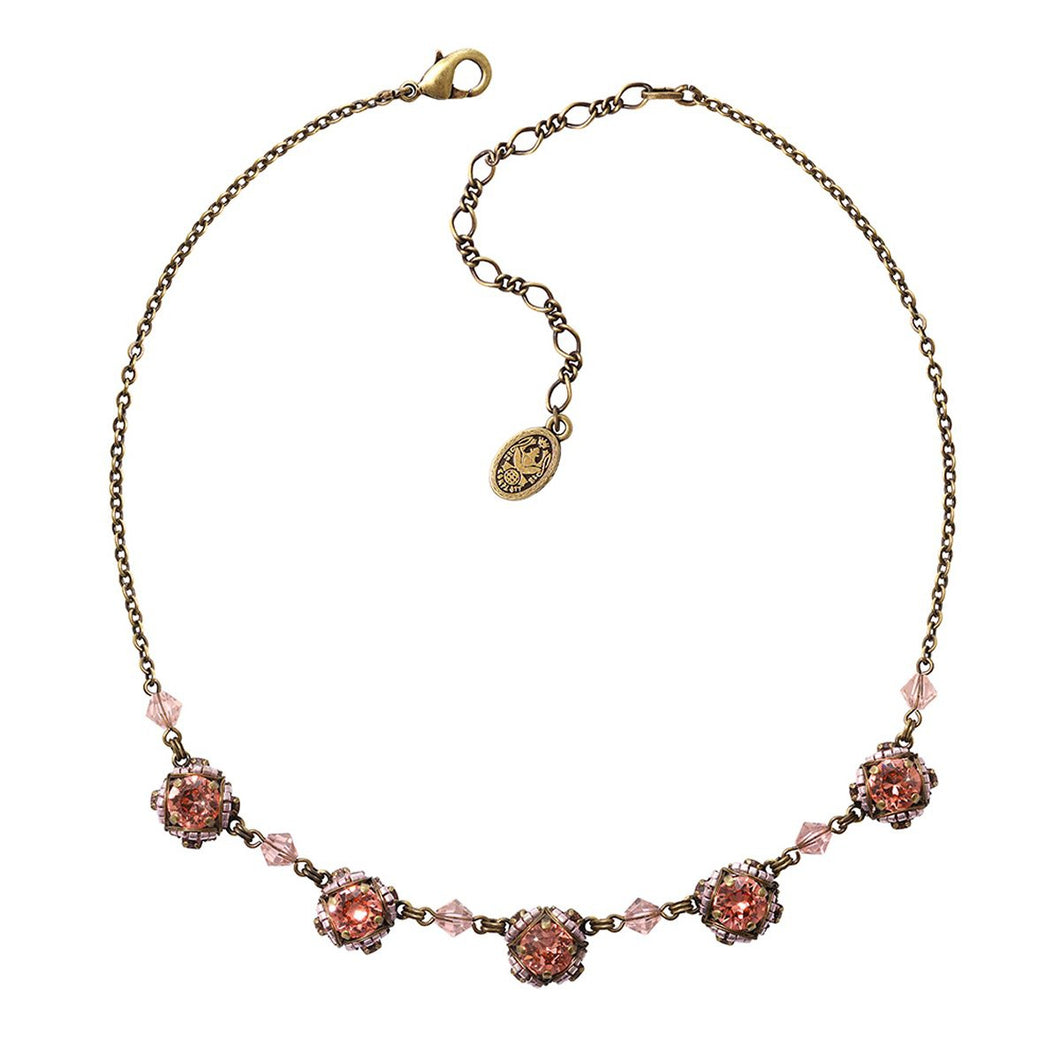 Konplott Kette Collier Byzantine orange / lila antik