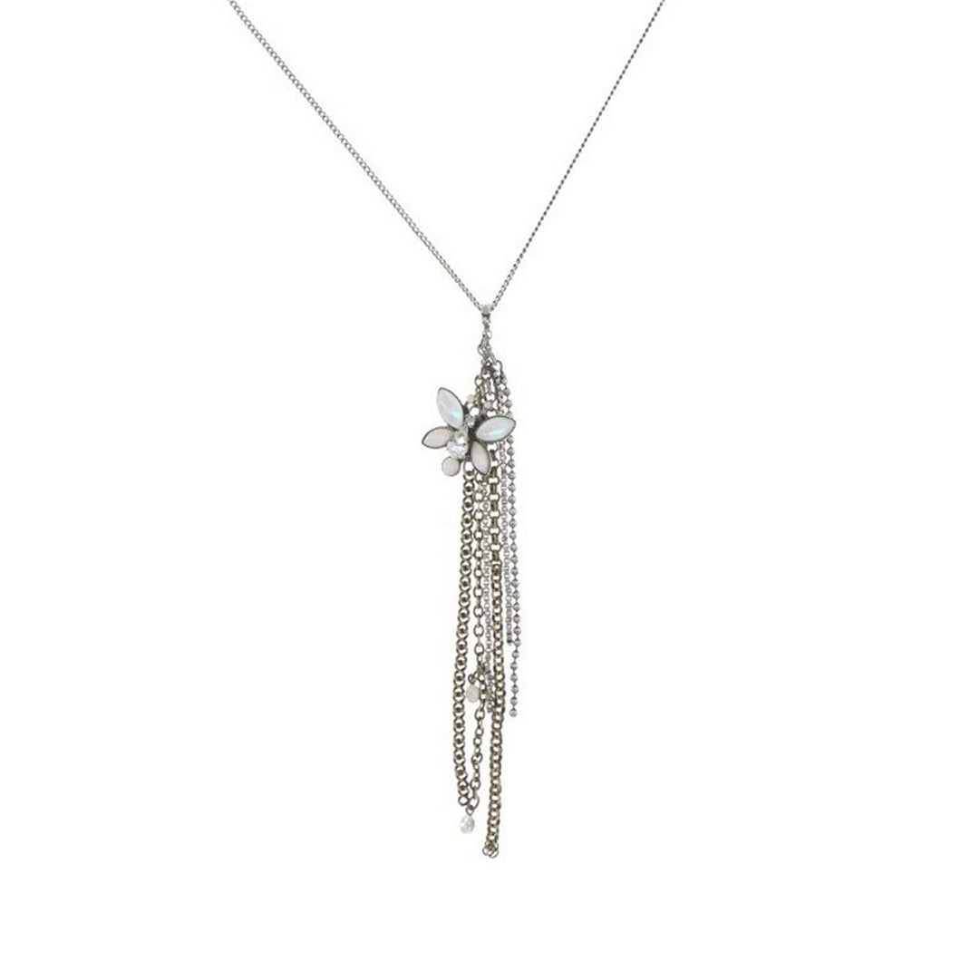 Konplott Halskette Collier Spring Waterfalls weiss