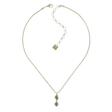 Laden Sie das Bild in den Galerie-Viewer, Konplott Kette Collier Chameleon blau / grün Schwarz antik