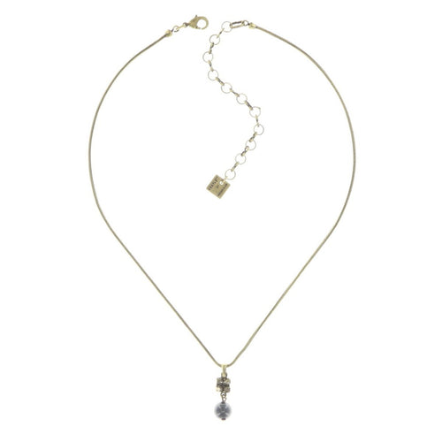 Konplott Kette Collier Chameleon blau / grün Schwarz antik