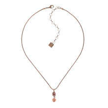 Laden Sie das Bild in den Galerie-Viewer, Konplott Kette Collier Chameleon braun / pink  Pink antik