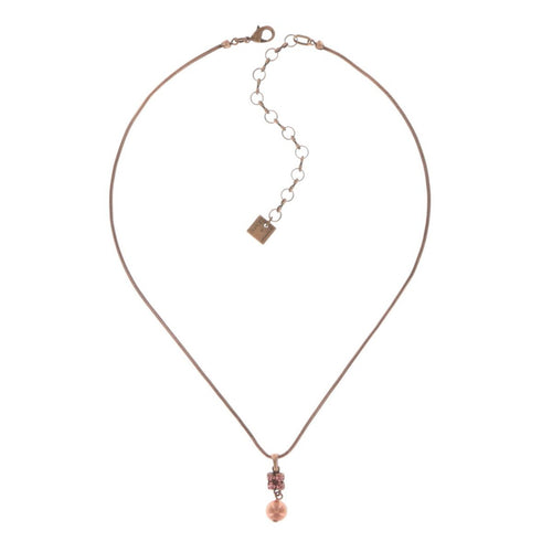 Konplott Kette Collier Chameleon braun / pink  Pink antik