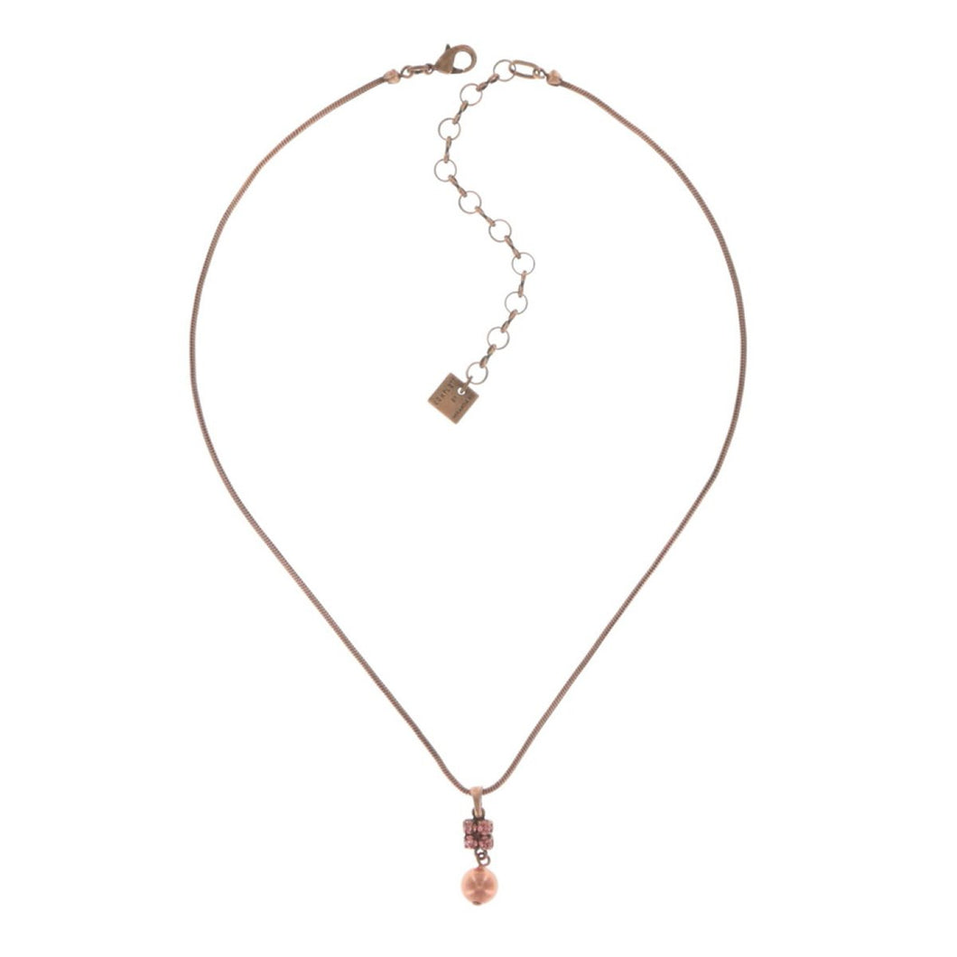 Konplott Kette Collier Chameleon braun / pink  Pink antik