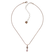 Laden Sie das Bild in den Galerie-Viewer, Konplott Kette Collier Chameleon braun / pink  Lavendel antik