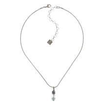 Laden Sie das Bild in den Galerie-Viewer, Konplott Kette Collier Chameleon blau / braun Blau antik silber