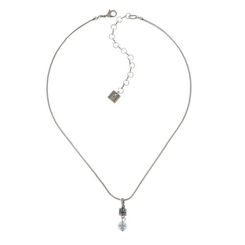 Konplott Kette Collier Chameleon blau / braun Blau antik silber