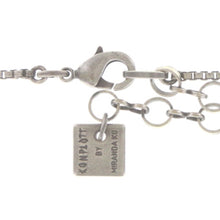 Laden Sie das Bild in den Galerie-Viewer, Konplott Kette Collier Chameleon blau / braun Grau antik silber