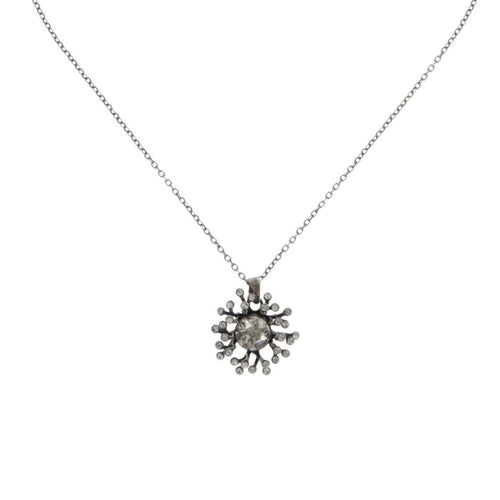 Konplott Halskette Collier Petit Four de Fleur black silber