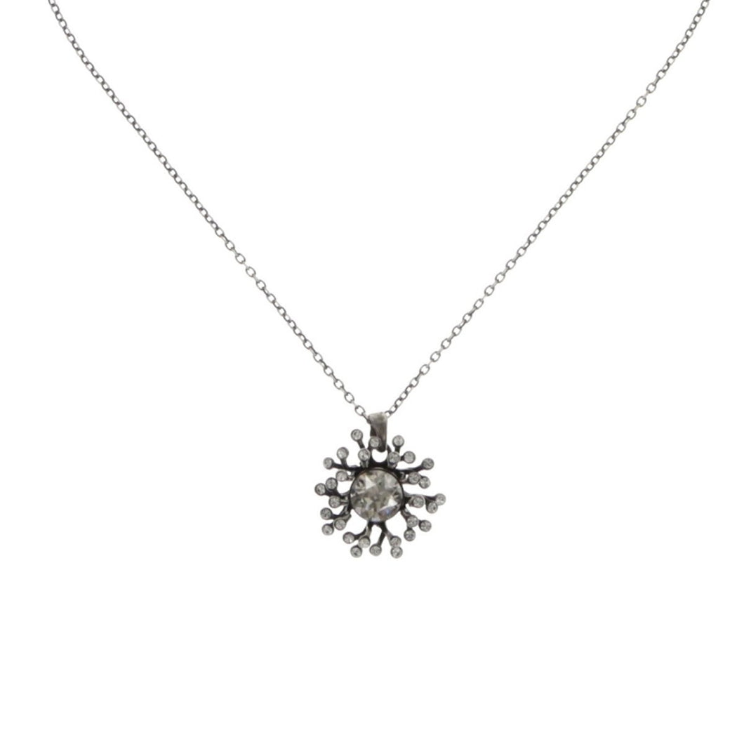 Konplott Halskette Collier Petit Four de Fleur black silber