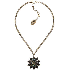 Konplott Kette Collier lang Arabic Nights schwarz / grün
