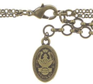 Konplott Kette Collier lang Arabic Nights schwarz / grün