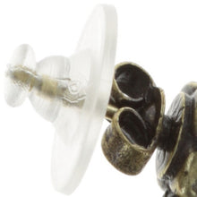 Laden Sie das Bild in den Galerie-Viewer, Konplott Ohrringe Ohrstecker Chameleon blau / grün Grau