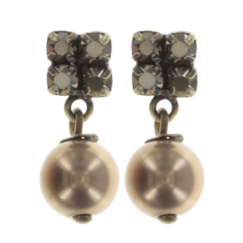 Konplott Ohrringe Ohrstecker Chameleon blau / grün Braun