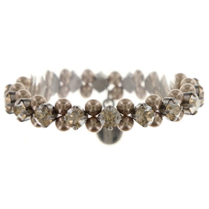 Konplott Armband Pearl Shadow elastisch small beige goldener Schatten