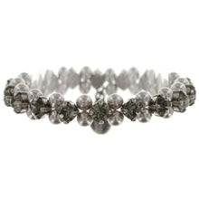 Laden Sie das Bild in den Galerie-Viewer, Konplott Armband Pearl Shadow elastisch small grau Schwarzer Diamant