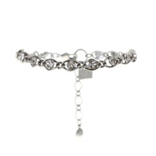 Laden Sie das Bild in den Galerie-Viewer, Konplott Armband Armkette Petit Four de Fleur white silber