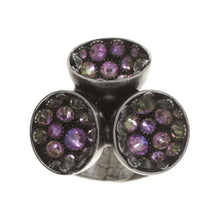 Laden Sie das Bild in den Galerie-Viewer, Konplott Ring Orchid Hybrid pink crystal vitrail silber