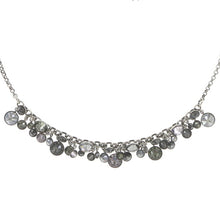 Laden Sie das Bild in den Galerie-Viewer, Konplott Halskette Collier Waterfalls grey antique silber