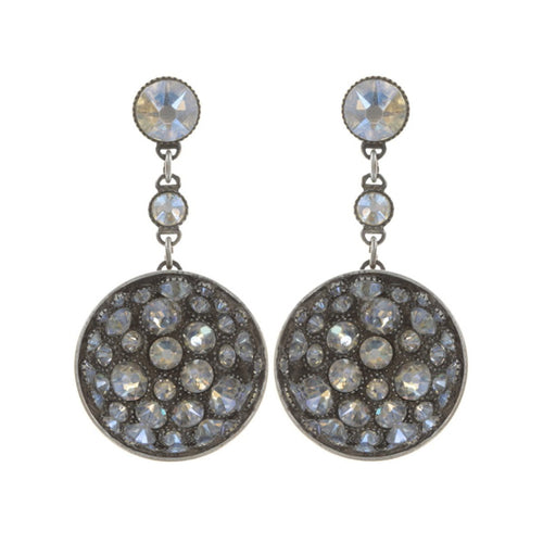 Konplott Ohrringe Ohrhänger Orchid Hybrid white crystal moonlight silber