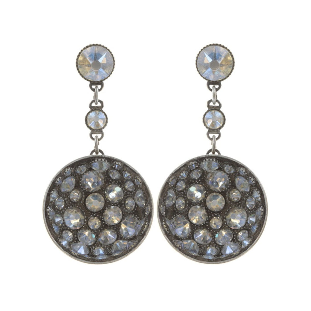 Konplott Ohrringe Ohrhänger Orchid Hybrid white crystal moonlight silber