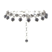 Laden Sie das Bild in den Galerie-Viewer, Konplott Armband Armkette Dutchess black crystal silver night silber