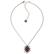 Laden Sie das Bild in den Galerie-Viewer, Konplott Halskette Collier Galaxy in Glass red medium antique