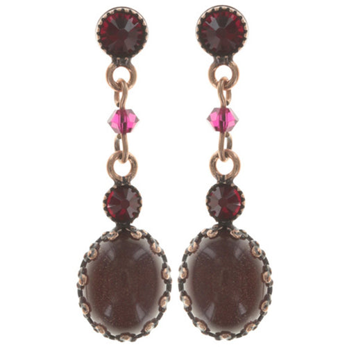 Konplott Ohrringe Ohrstecker Melody Drops red antique