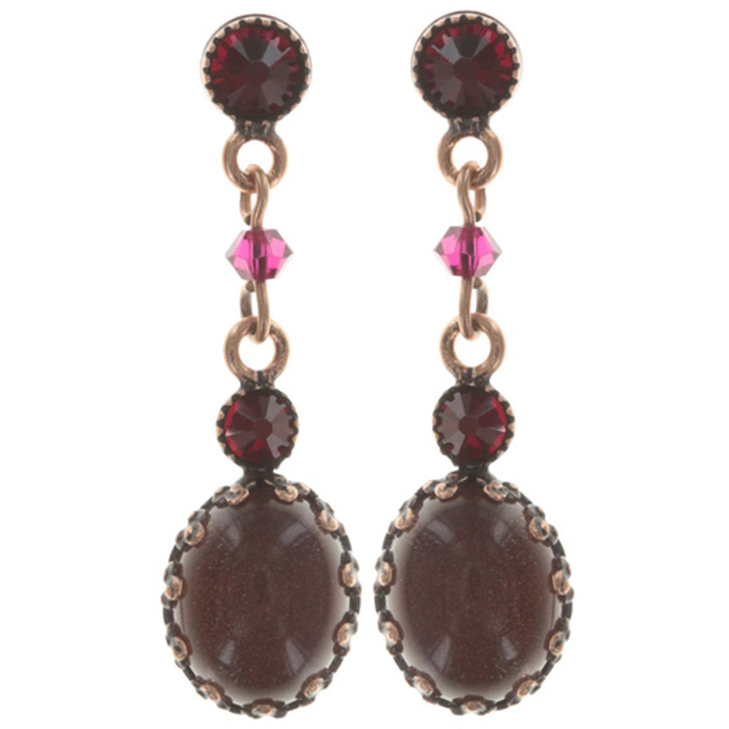 Konplott Ohrringe Ohrstecker Melody Drops red antique