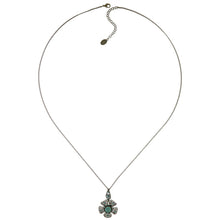 Laden Sie das Bild in den Galerie-Viewer, Konplott Halskette Collier Flamenco green medium antique brass