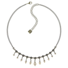 Laden Sie das Bild in den Galerie-Viewer, Konplott Halskette Collier Pearl &#39;n&#39; Ribbons white antique brass