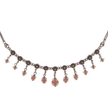 Laden Sie das Bild in den Galerie-Viewer, Konplott Halskette Collier Pearl &#39;n&#39; Ribbons pink antique cooper