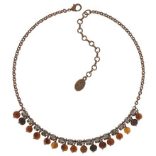 Laden Sie das Bild in den Galerie-Viewer, Konplott Halskette Collier Earth, Wind &amp; Glamour brown antique cooper / silber