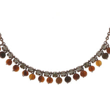 Laden Sie das Bild in den Galerie-Viewer, Konplott Halskette Collier Earth, Wind &amp; Glamour brown antique cooper / silber