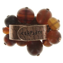 Laden Sie das Bild in den Galerie-Viewer, Konplott Ring Earth, Wind &amp; Glamour brown antique cooper / silber