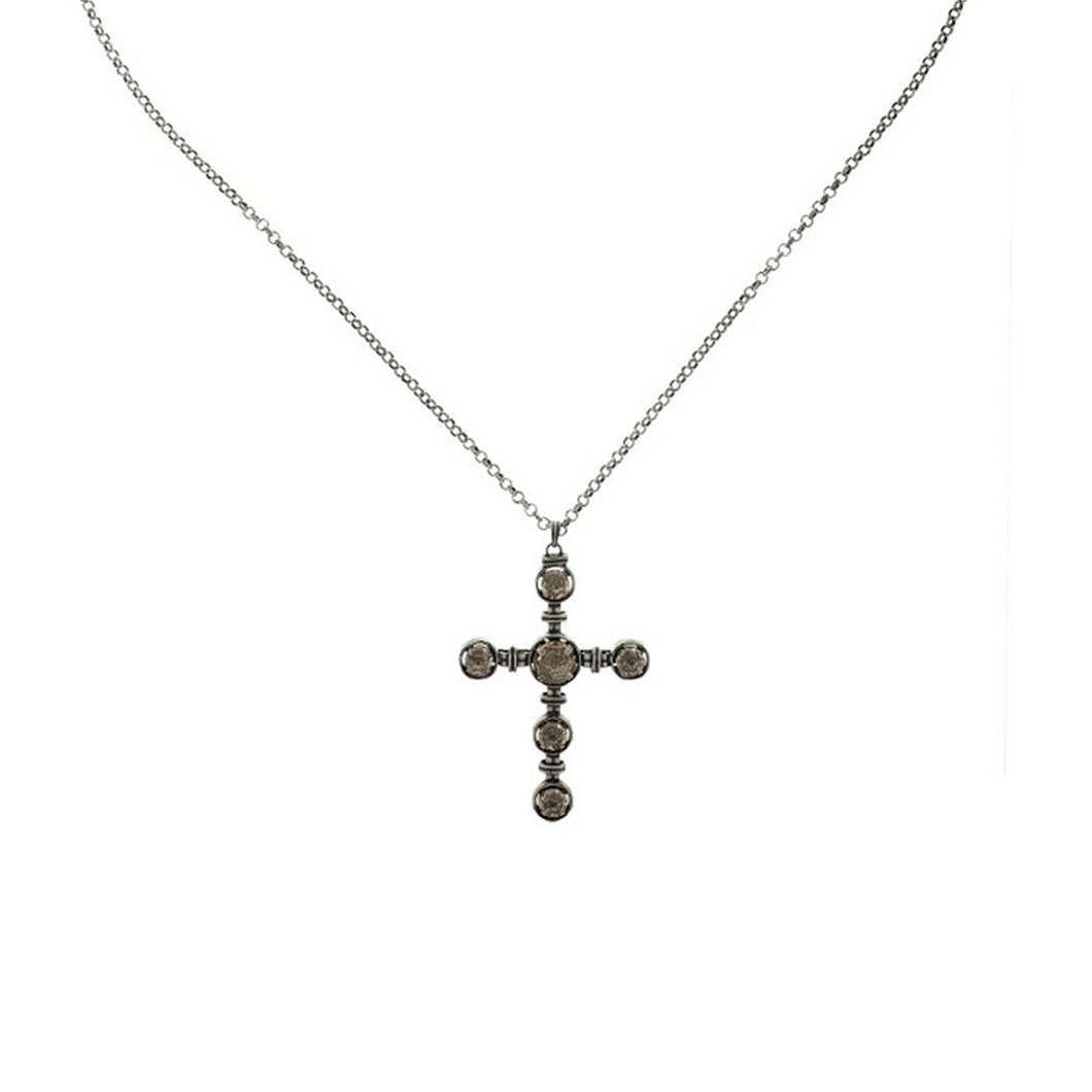 Konplott Halskette Collier Medieval Pop beige S,XS antique silver