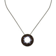 Laden Sie das Bild in den Galerie-Viewer, Konplott Halskette Collier Inside Out brown M antique brass