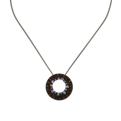 Konplott Halskette Collier Inside Out brown M antique brass