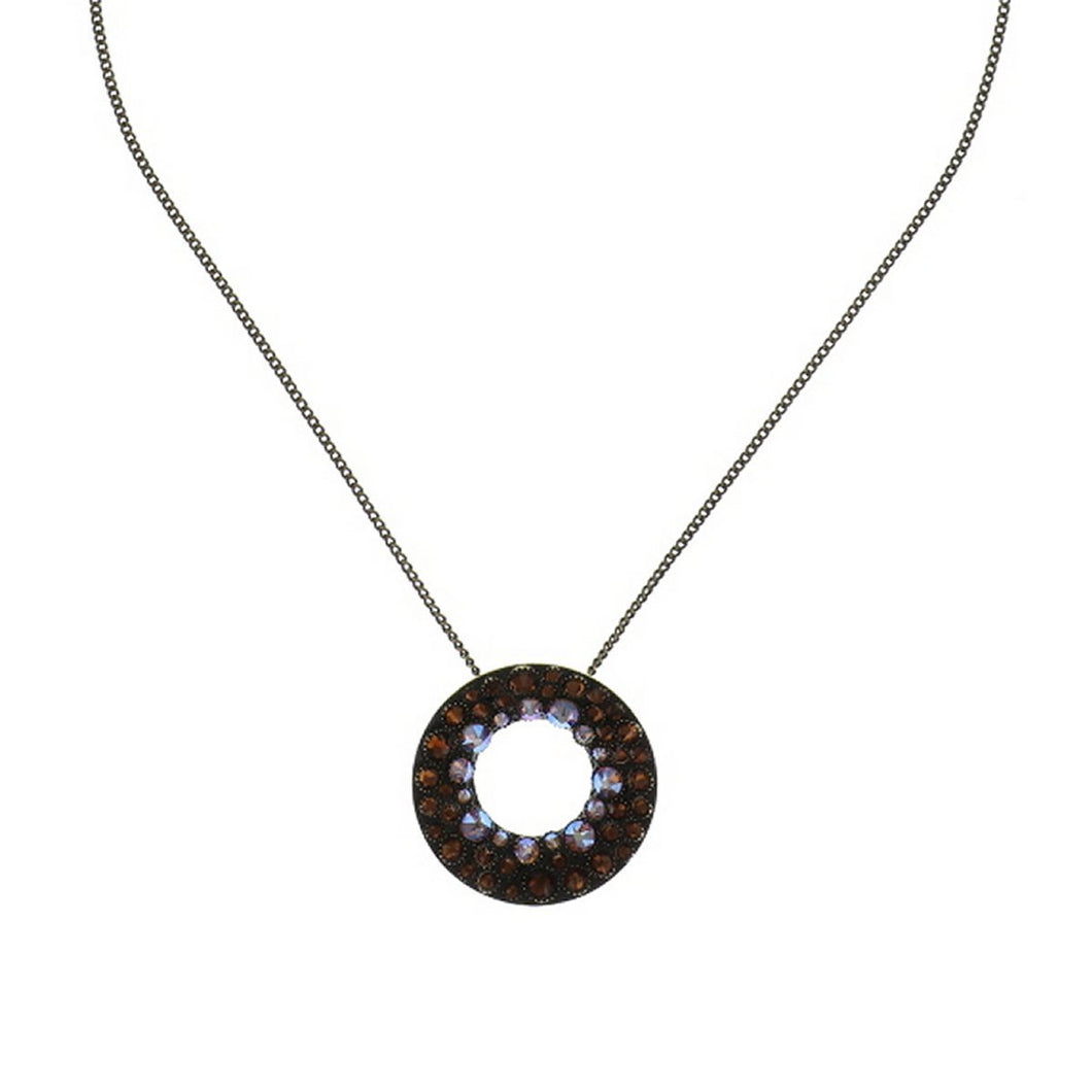 Konplott Halskette Collier Inside Out brown M antique brass