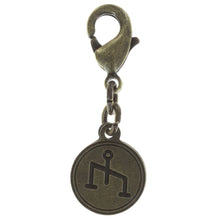 Laden Sie das Bild in den Galerie-Viewer, Konplott Anhänger Charm Zodiac Liibra/Waage XS brass/silver