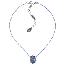 Laden Sie das Bild in den Galerie-Viewer, Konplott Halskette Collier size S Kaleidoscope Illusion grey antique silver