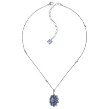Laden Sie das Bild in den Galerie-Viewer, Konplott Halskette Collier Kaleidoscope Illusion grey antique silver