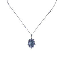 Laden Sie das Bild in den Galerie-Viewer, Konplott Halskette Collier Kaleidoscope Illusion grey antique silver