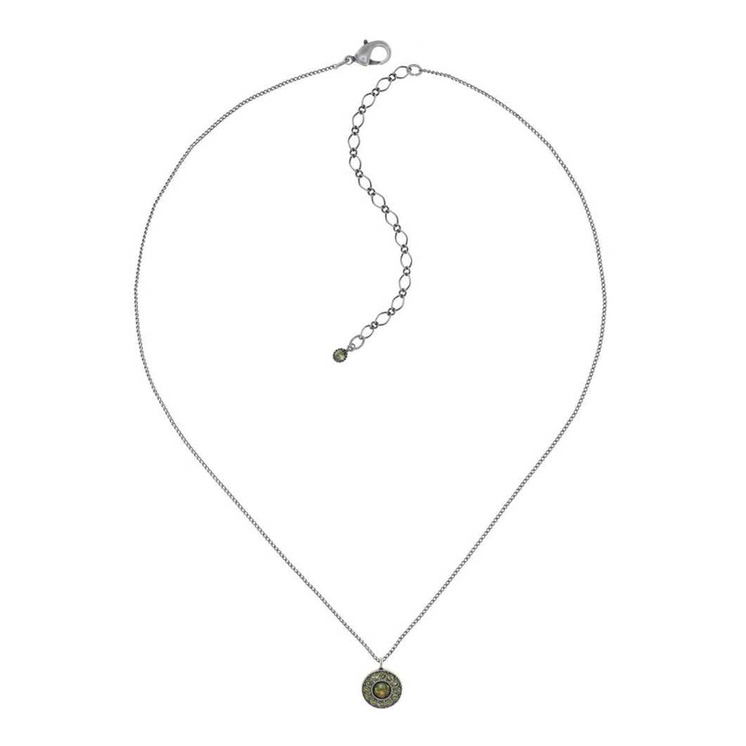 Konplott Halskette Collier Spell on You green / yellow antique silver