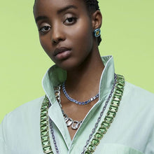 Laden Sie das Bild in den Galerie-Viewer, Swarovski Damen Ohrringe Ohrstecker Kristalle blau DULCIS 5601588