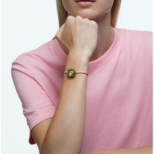 Laden Sie das Bild in den Galerie-Viewer, Swarovski Damen Armband Rosa Textil Dulcis Kristall 5613643