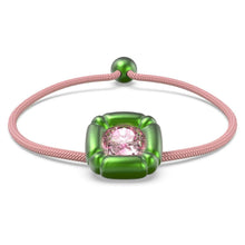 Laden Sie das Bild in den Galerie-Viewer, Swarovski Damen Armband Rosa Textil Dulcis Kristall 5613643