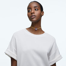 Laden Sie das Bild in den Galerie-Viewer, Swarovski Damen Kette Halskette Rosa Textil Dulcis Kristall 5613645