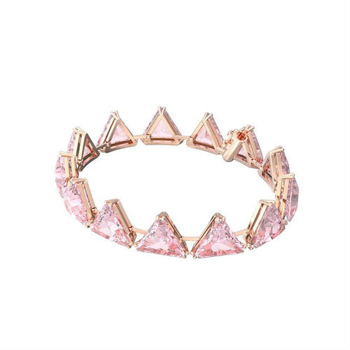Swarovski Damen Armband Armreif Rosé Ortyx Kristalle Dreieckschliff Rosa 5614934