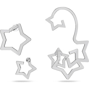 Swarovski Damen Ohrringe Ohrspange Set 3-teilig  Kristalle Stella 5617757