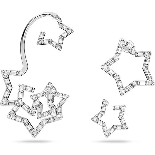 Swarovski Damen Ohrringe Ohrspange Set 3-teilig  Kristalle Stella 5617757